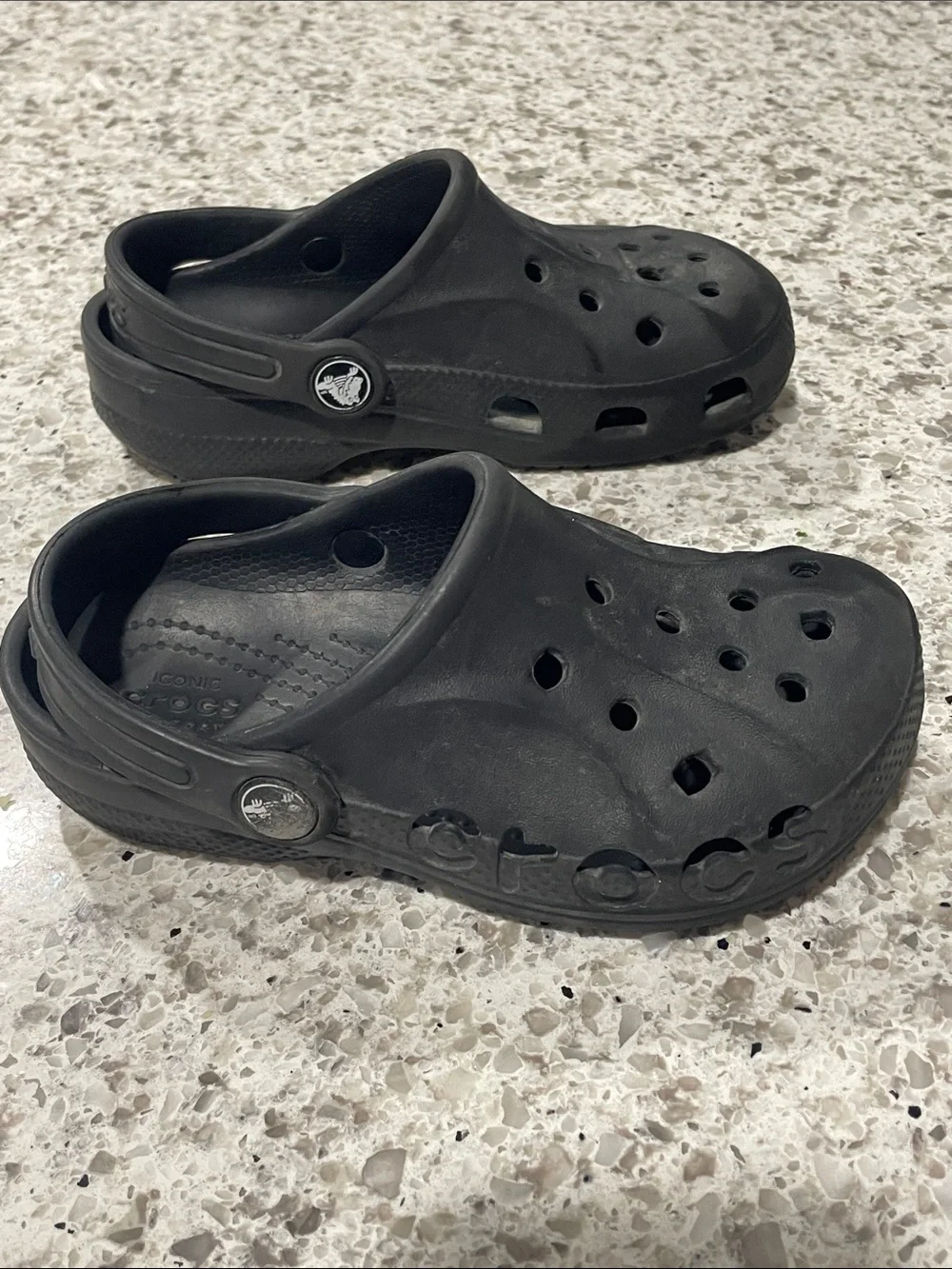 CROCS Kids Black Baya Clog size 11